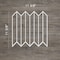 Ekena Millwork Small Conroe Decorative Fretwork Wall Panels in Architectural Grade PVC, 11 3/8"W x 11 3/8"H x 3/8"T WALP12X12CRE - alternate 5